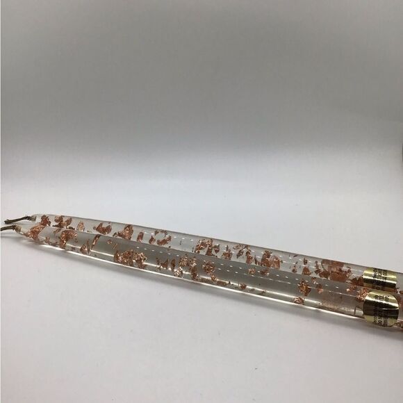 Pair of Sunbell Copper Flake Lucite Candles - Picture 1 of 6